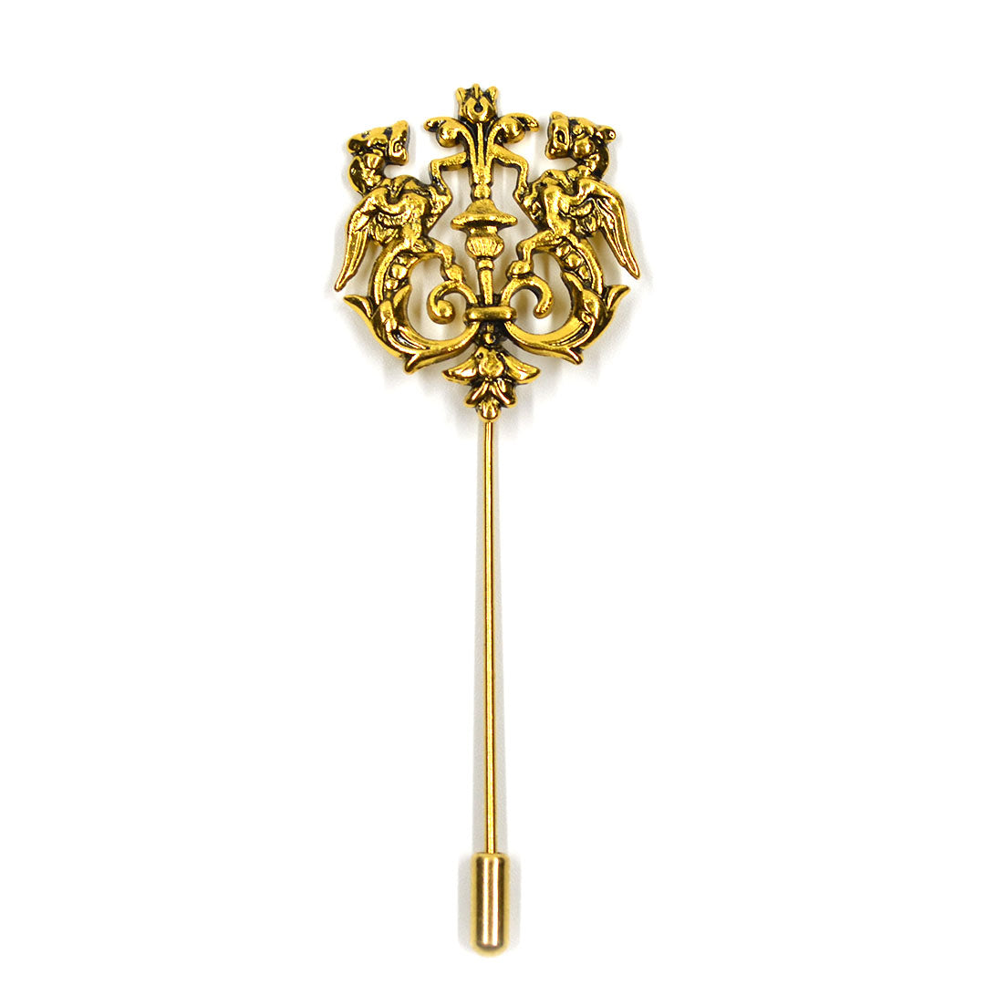 Art of The Gentleman Lapel Pin - Bronze Royal Crest